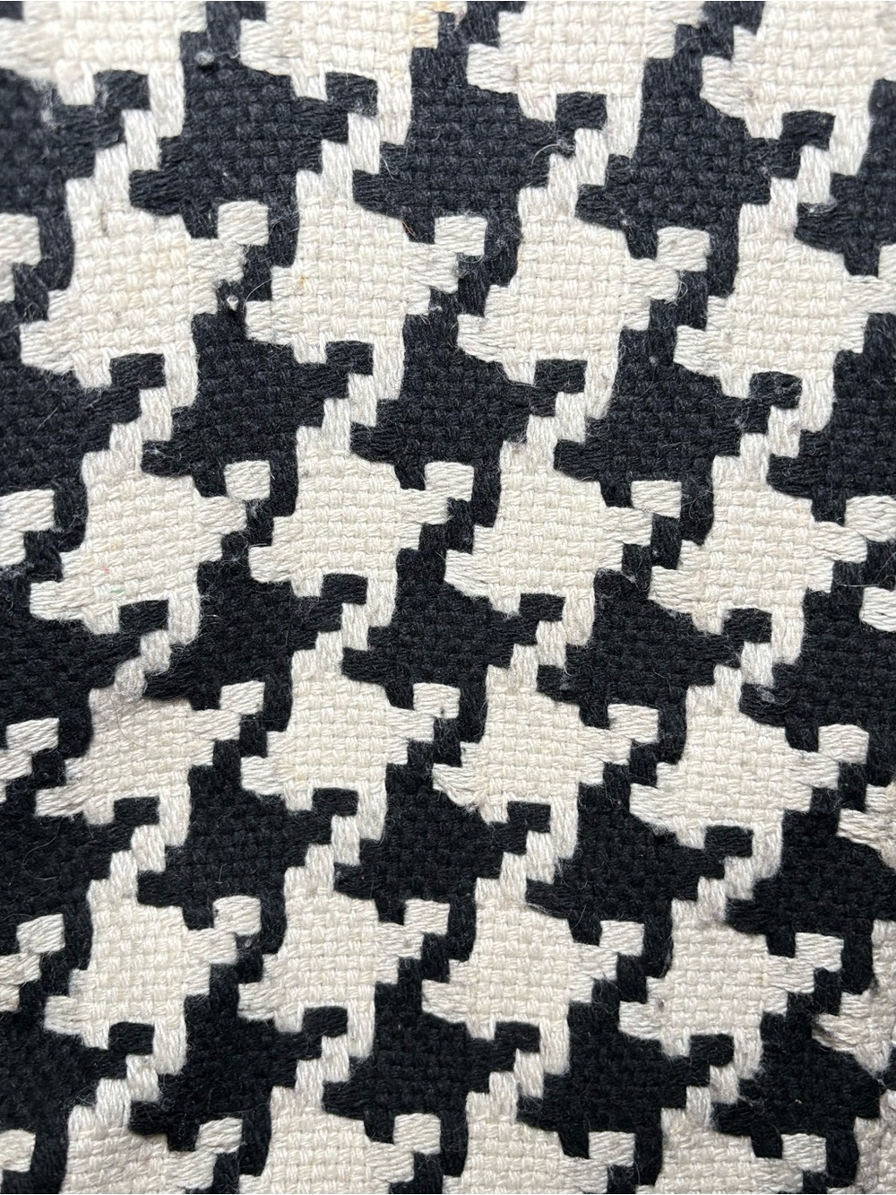 Candie's Cream & Black Houndstooth Peacoat Double Breasted Coat Classic Preppy - Picture 7 of 11